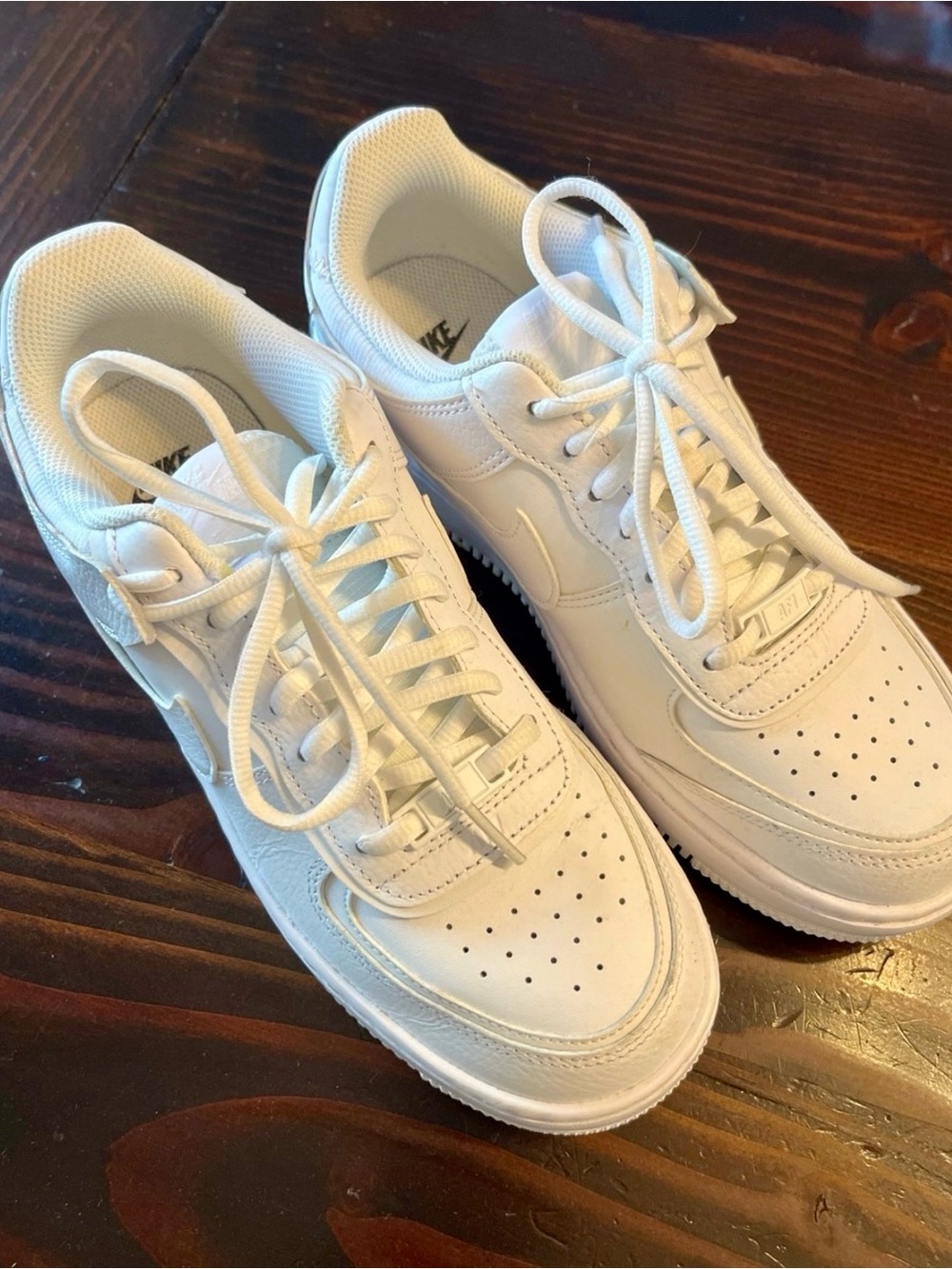 Nike White Low-Top Leather Sneakers